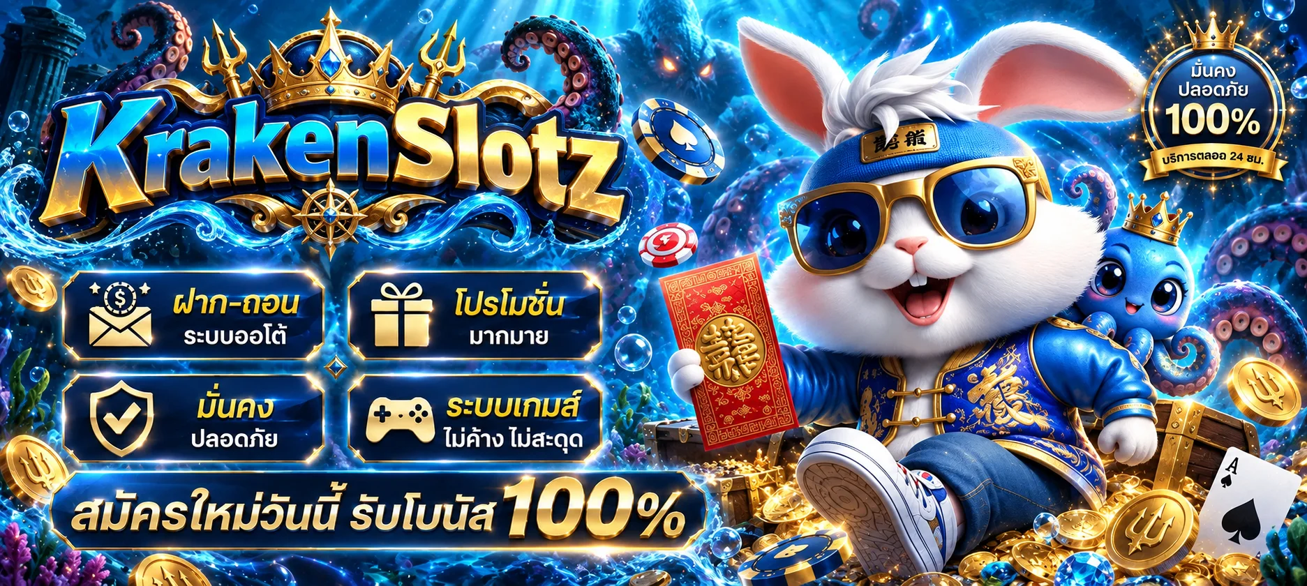 สล็อตออนไลน์ KrakenSlotz พร้อมโบนัสและระบบออโต้